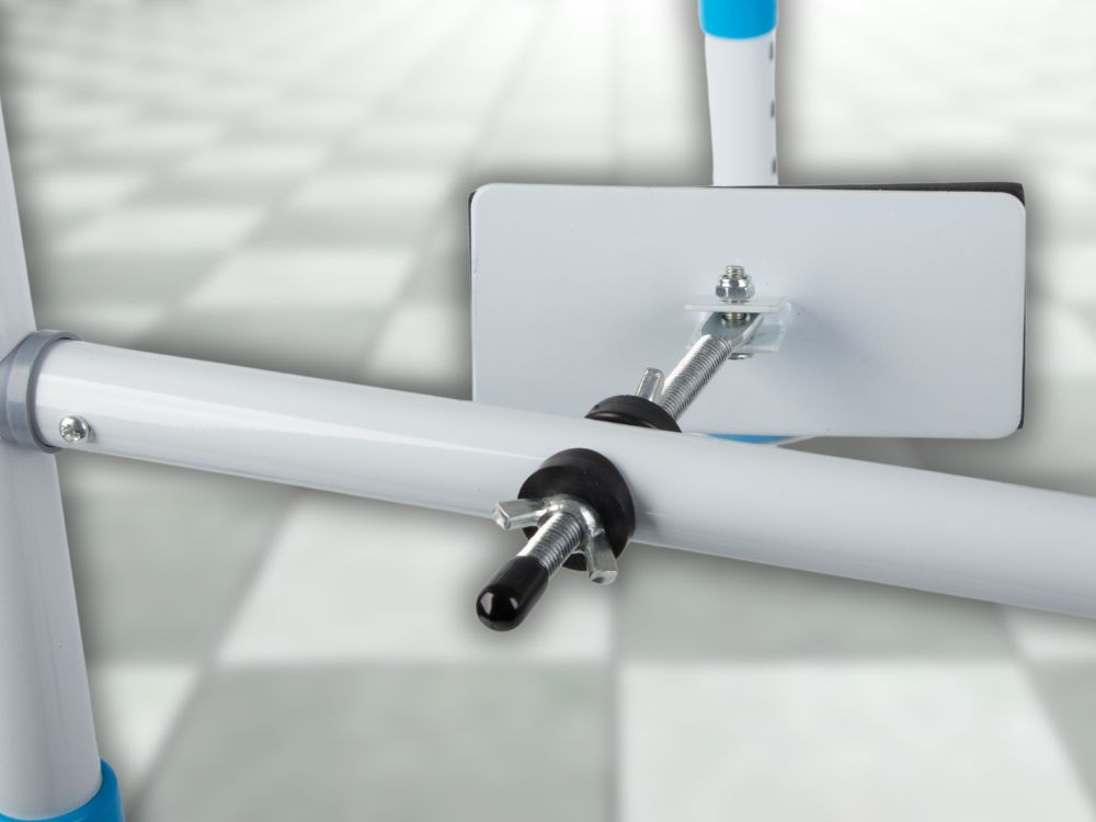 Adjustable toilet safety rail for seniors, stable metal support, 53–56 cm (3)