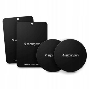 Spigen Magnet Iron Suit 4x Iron Plate for Magnetic Car Holder, Black