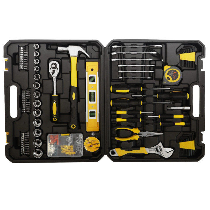 Bauerkraft 140-Piece Tool Set with Case, Wrenches, Sockets & Screwdrivers (2)