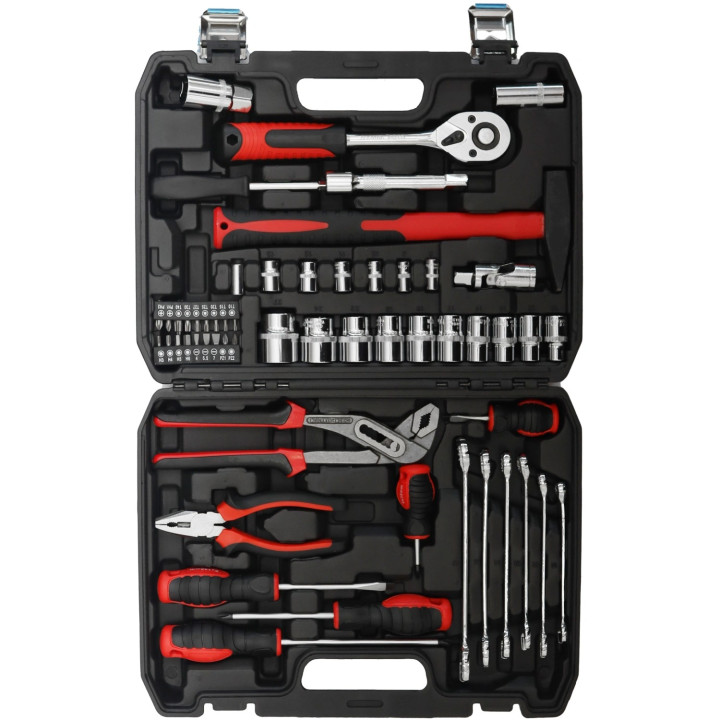 Bauerkraft 58-Piece Tool Kit with Storage Case for Home and Workshop (2)