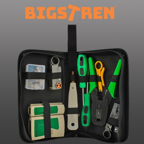 Professional Network Tool Kit with RJ45 Crimper and LAN Cable Tester (0)