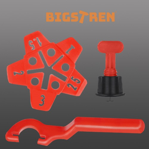 Reusable Tile Leveling System 150pcs with Spacers and Wrenches (1)
