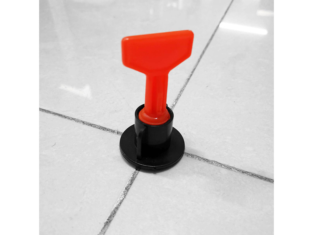 Tile leveling system clips and wedges, 50 pcs, red (1)