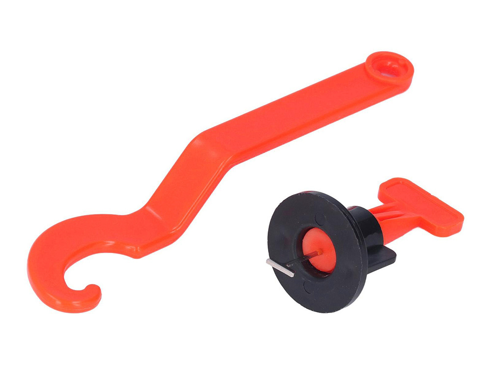 Tile leveling system clips and wedges, 50 pcs, red (3)