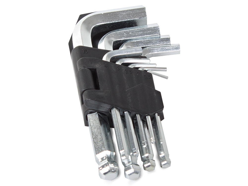 Ball End Hex Key Set 9 Piece Metric Allen Wrench Tool Kit 1.5-10mm (1)