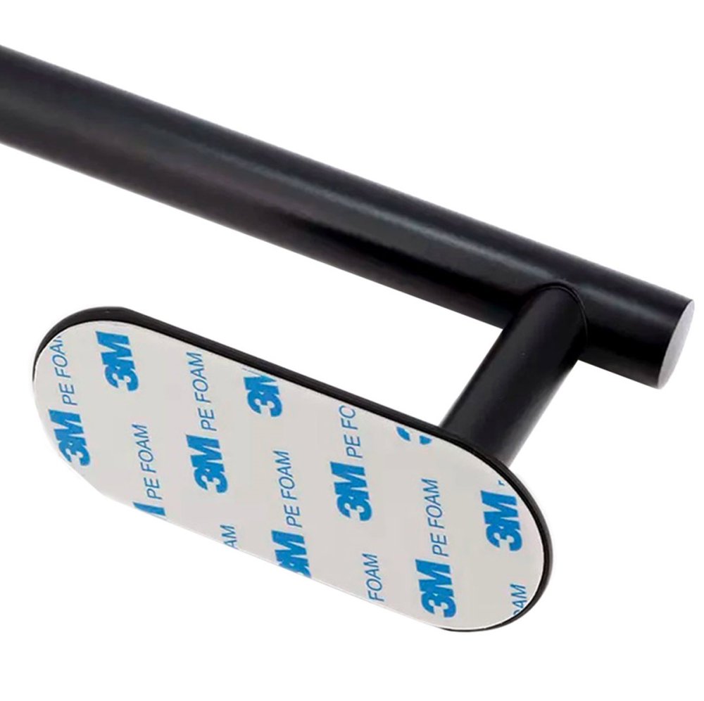 Metal Towel Rack Hanger Holder, 40cm, Black (0)