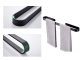 Wall-Mounted Metal Bathroom Towel Rack Hanger, Black