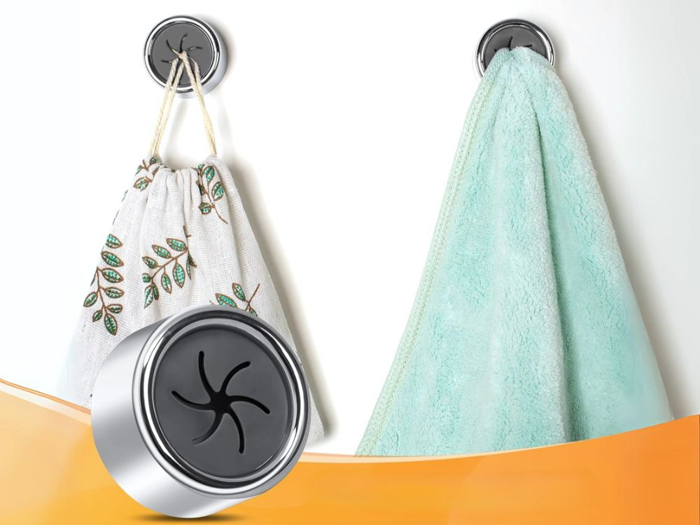 Self-Adhesive Push-In Towel Holder for Kitchen & Bathroom (0)
