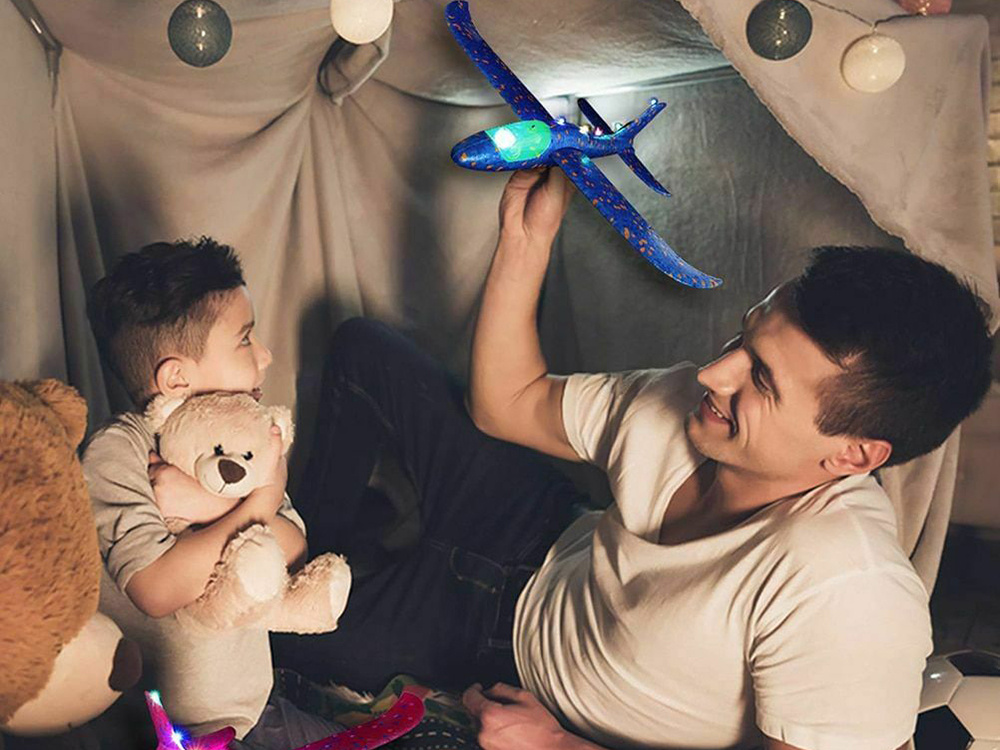 47Cm Lighting Led Globe Styropian Airplane Large (2)
