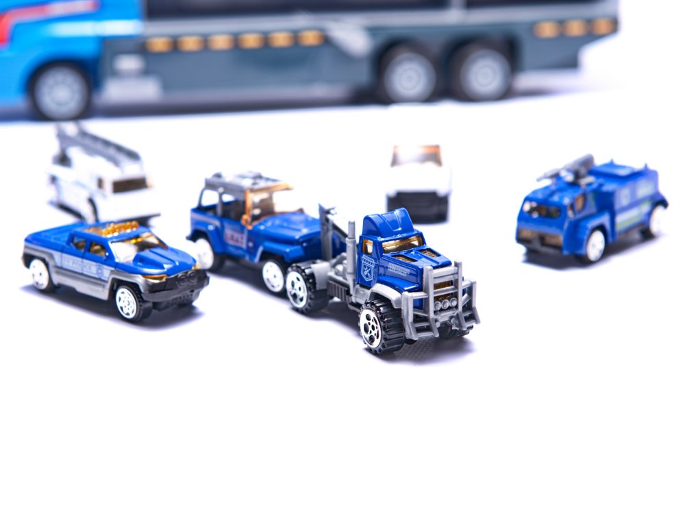 Kids Toy Truck Car Transporter + Police (3)