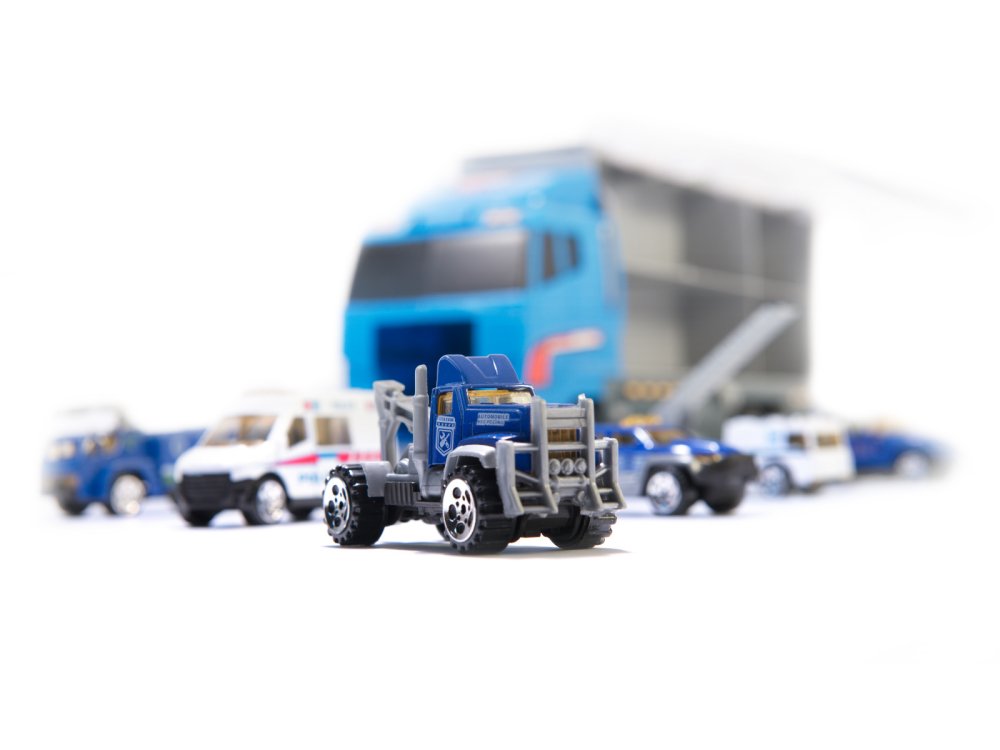 Kids Toy Truck Car Transporter + Police (2)