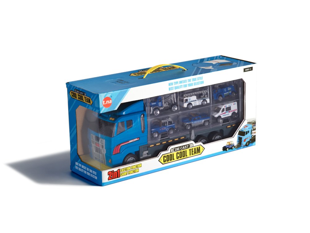 Kids Toy Truck Car Transporter + Police (0)