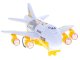Kids Toy Transport Cargo Transporter Aircraft Airplane + 6 Construction Cars