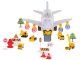 Kids Toy Transport Cargo Transporter Aircraft Airplane + 6 Construction Cars