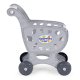 Kids Shopping Cart with 18 Piece Play Food Set for Toddlers Supermarket Fun, Gray