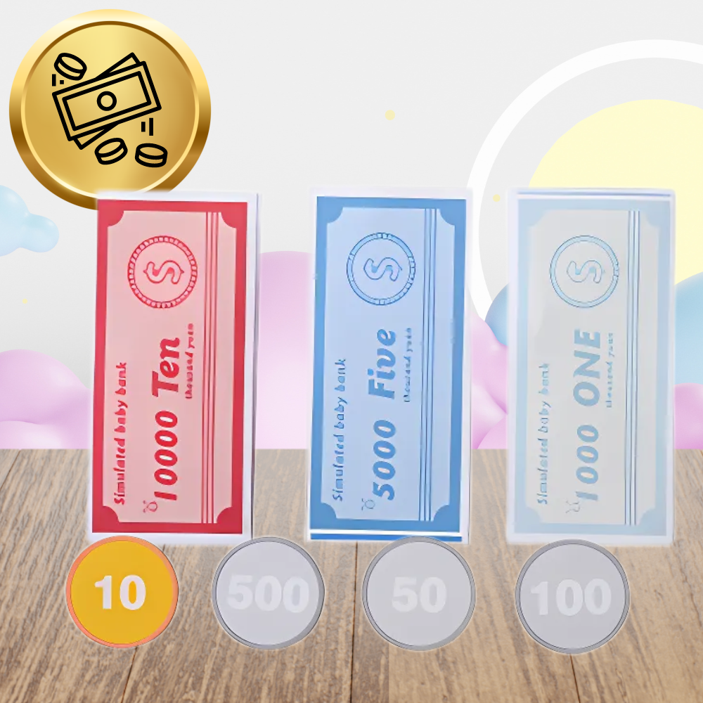 Wooden Shop Cash Register for Kids with Money Educational Toy (1)