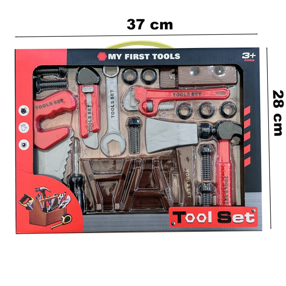 Kids Tool Set Workshop Playset for Little Mechanics and Builders (3)