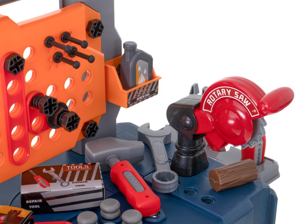 Portable Kids DIY Mini Repair Workshop Tool Table Set, 65 pcs (7)