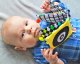 Baby Soft to Touch Sensory Rustling Squeaky Book Booklet Brochure \"Sheep\", Multicoloured