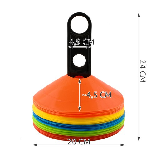 Training Disc Cones Set of 50 with Stand and Bag 23422 (1)