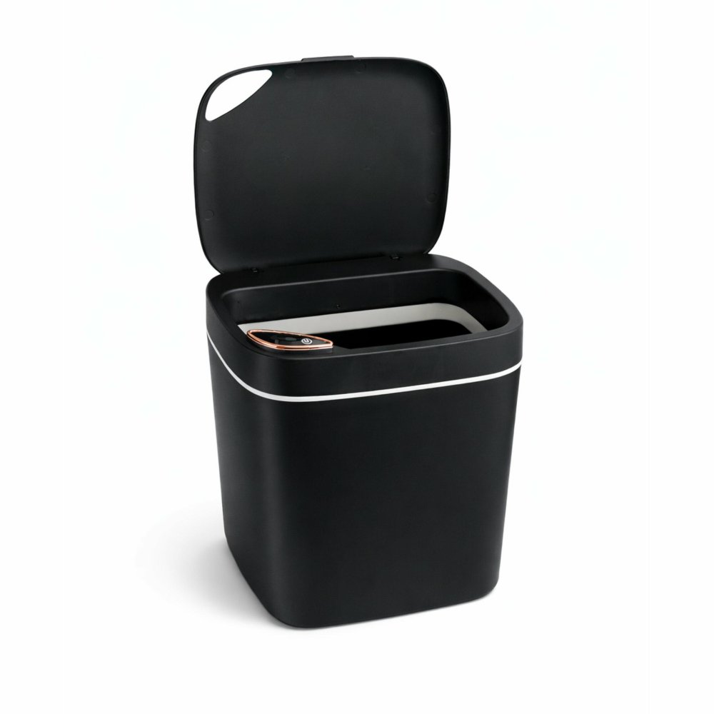 Automatic Trash Can with Motion Sensor 12L, Touchless Waterproof Bin, Black (0)