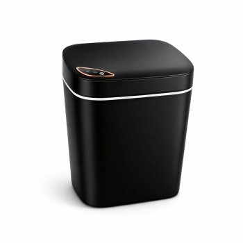 Automatic Trash Can with Motion Sensor 12L, Touchless Waterproof Bin, Black