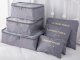 Packing Cubes for Suitcases, Set of 6 Travel Organizers, Grey