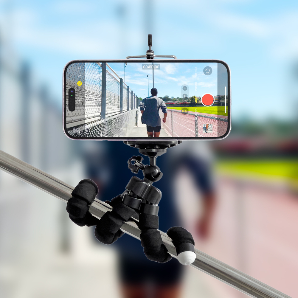 Eleastic tripod a phone and a selfie camera (3)