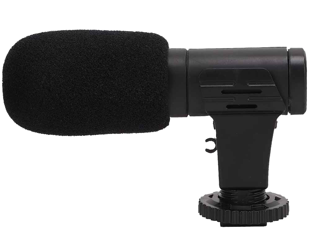 Vlogging kit with tripod, directional microphone, LED light and Bluetooth remote, black (3)