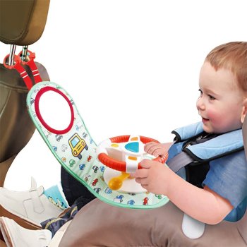 Baby Car Seat Toy Interactive Driving Steering Wheel