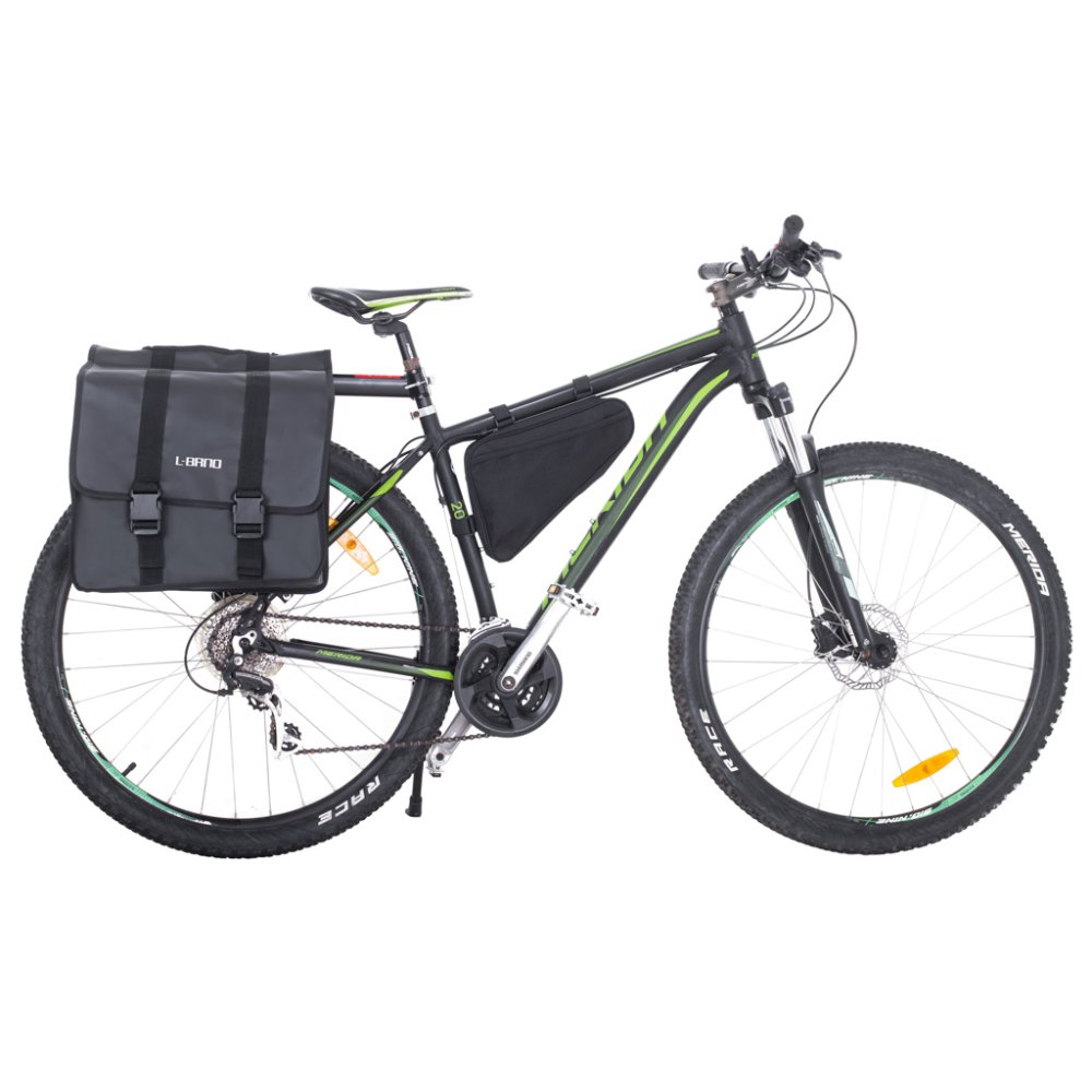 L-BRNO Double-sided Bicycle Bag on the Trunk 35L, Black (3)