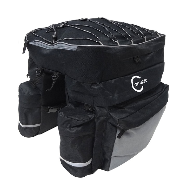 Carruzzo FIT PRO Double-sided Comfortable Bicycle Bag on the Trunk, Black (6)