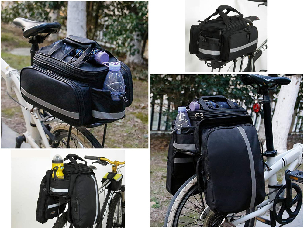 Expandable Bike Rack Bag, Bicycle Rear Seat Bag (0)