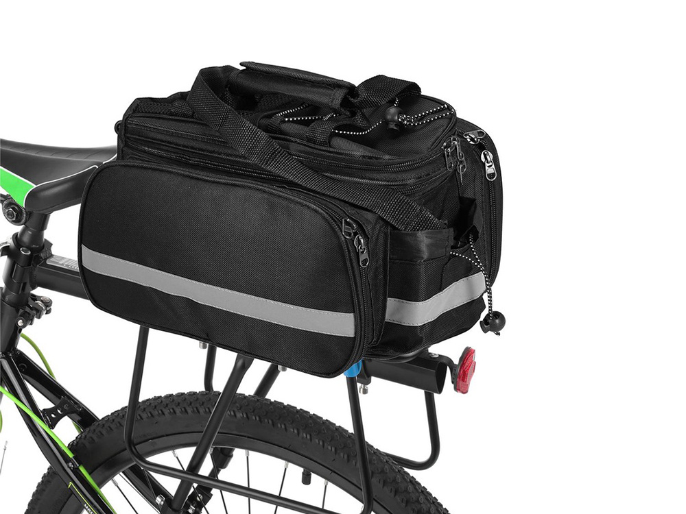 Expandable Bike Rack Bag, Bicycle Rear Seat Bag (10)
