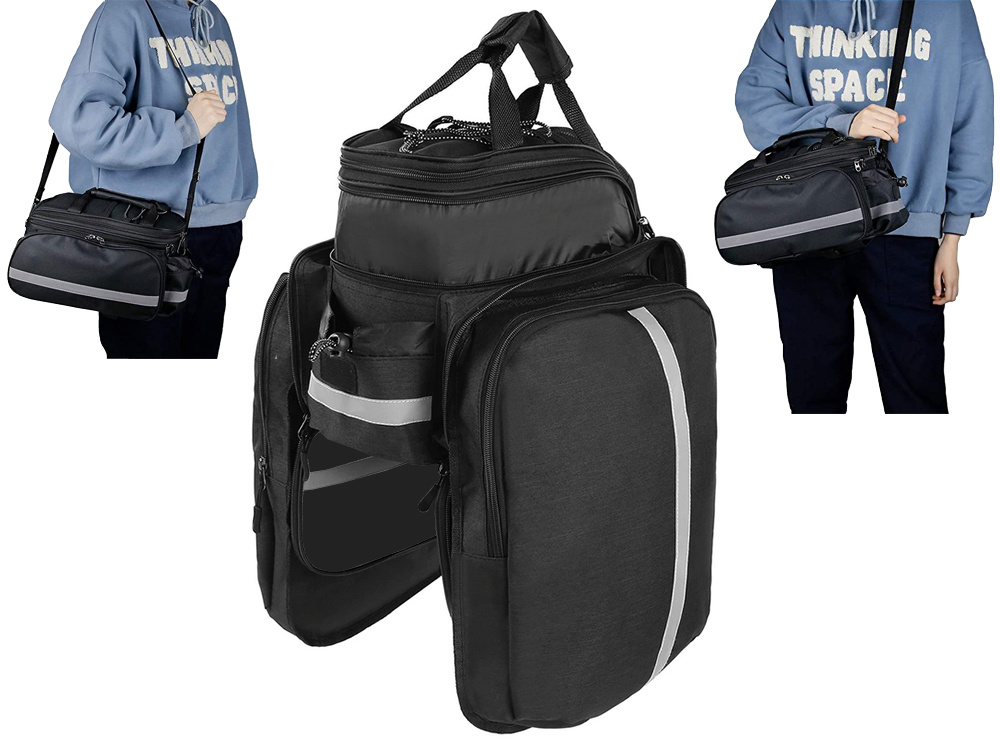 Expandable Bike Rack Bag, Bicycle Rear Seat Bag (11)