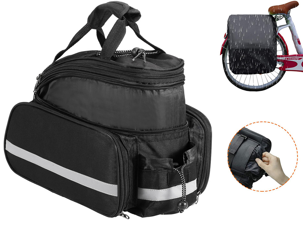 Expandable Bike Rack Bag, Bicycle Rear Seat Bag (12)