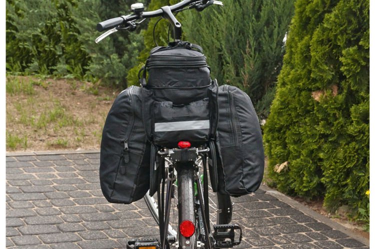 Comfortable Bicycle Bag on the Trunk - 30x25x25cm, Black (0)