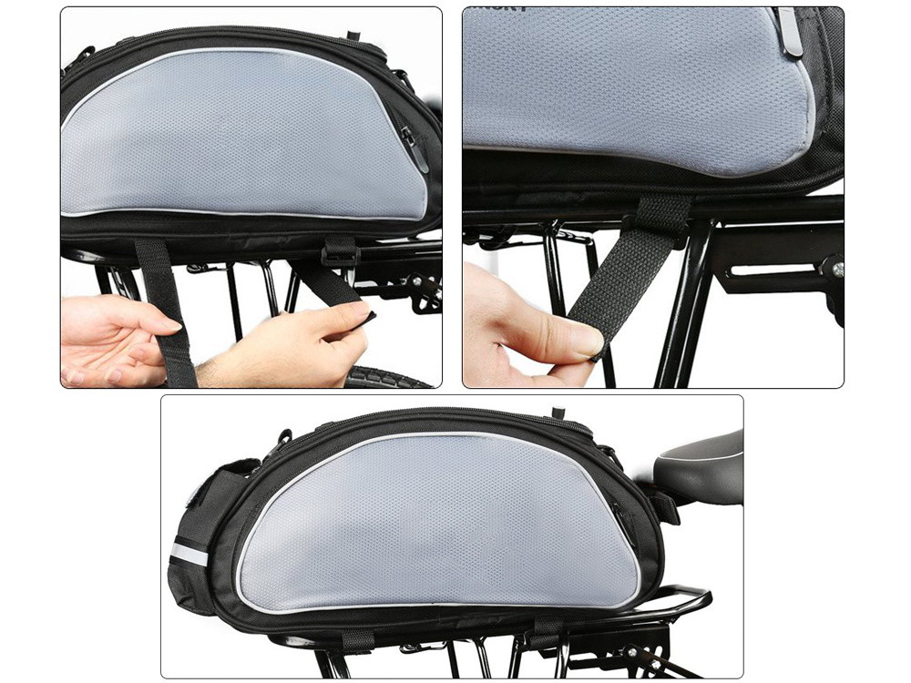 Comfortable Bicycle Bag on the Trunk 13L, Black (2)