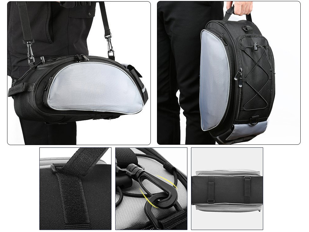 Comfortable Bicycle Bag on the Trunk 13L, Black (3)