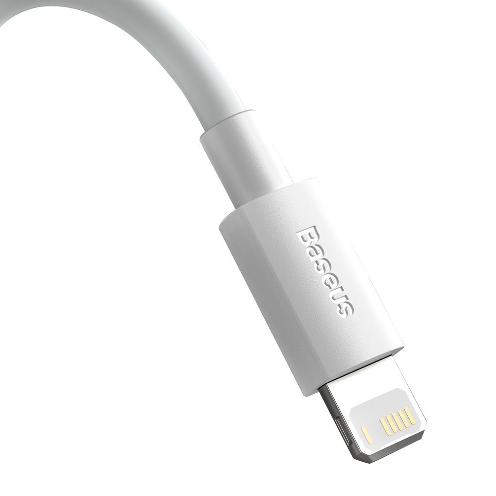 Baseus 2x USB - Apple iPhone Lightning Data Charging Cable 1,5m, White (1)