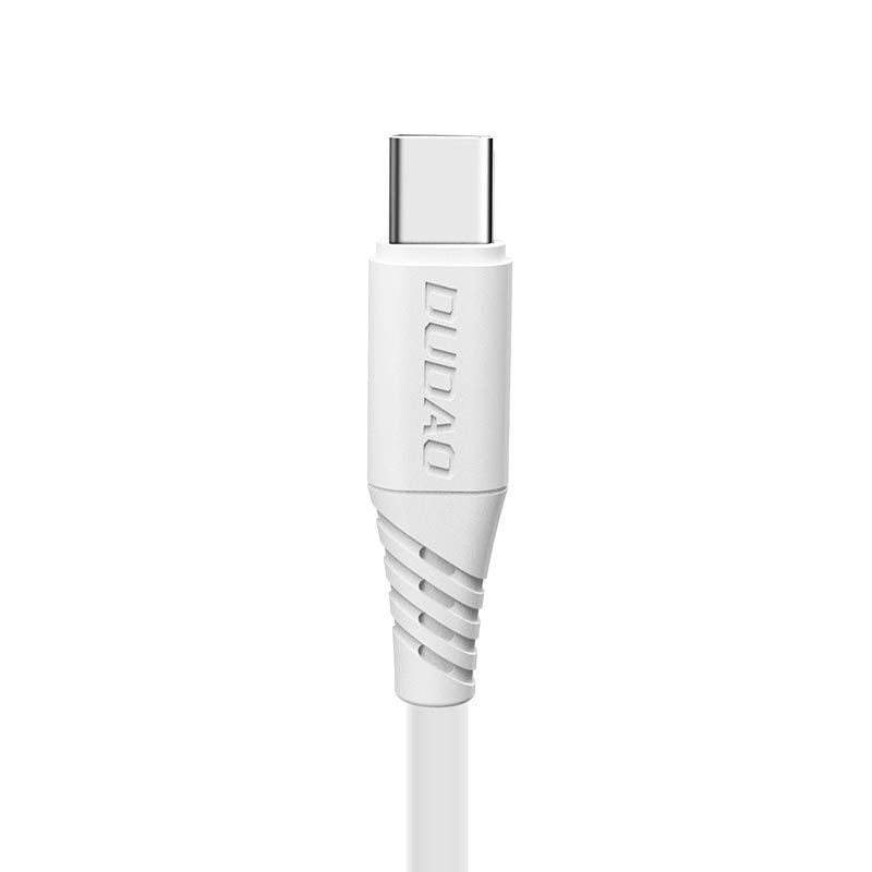 Dudao USB / USB Type C Fast Charging Data Cable 6A 1m, White (0)