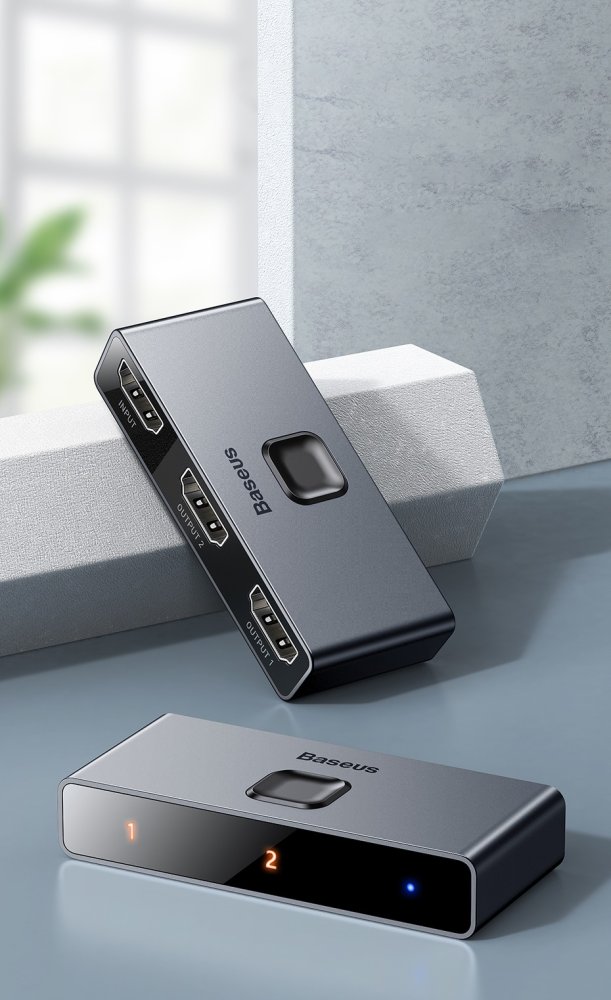 Baseus Matrix Two-way Divider / splitter HDM, 2x1 / 1x2, 4K (3)