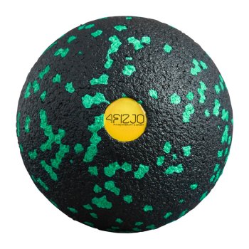 4FIZJO Massage Motion Ball for Physical Therapy, Muscle Relaxation, Rehabilitation - 8cm, Black/Green