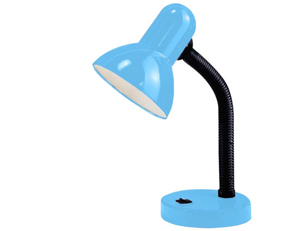 Adjustable School Desk Lamp with Flexible Arm, Blue (2)