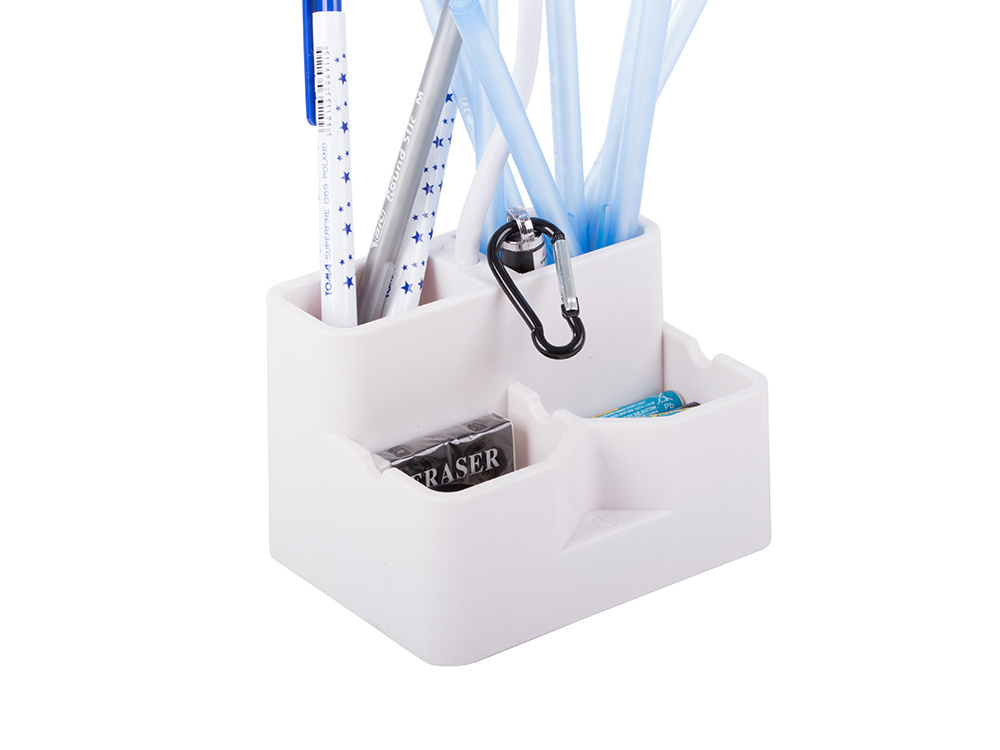24 LED School Desk Lamp with Organizer, White (1)