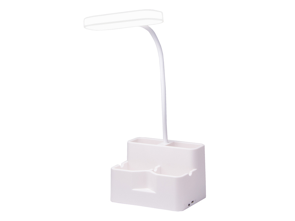 24 LED School Desk Lamp with Organizer, White (2)