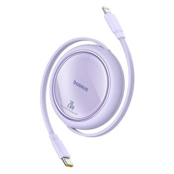 USB-C to Lightning Cable Baseus Free2Pull 20W 1m Purple
