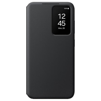 Samsung Galaxy S24 (SM-S921) Smart Clear View Cover with Display, Black (EF-ZS921CBEGWW)