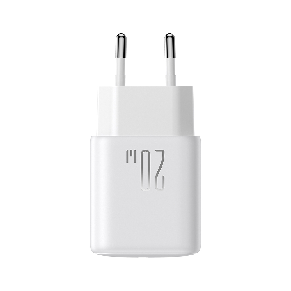 Joyroom JR-TCF20 USB-C PD 20W network charger - white + USB-C / Lightning cable 1m (1)