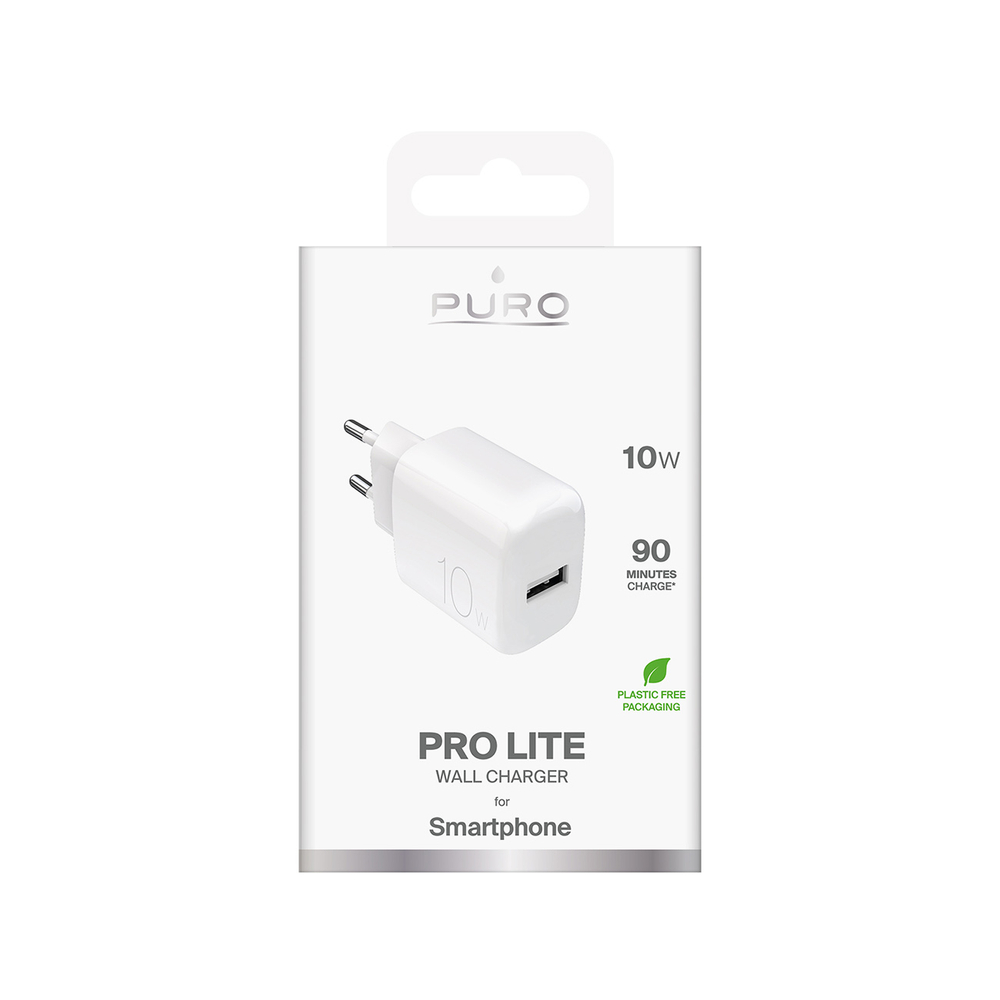 Puro PROLITE 10W USB-A Wall Charger - White (0)